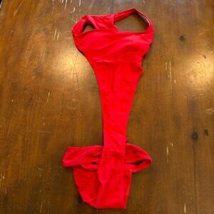 Matte Collection Red Cut Out Monokini One Piece Small